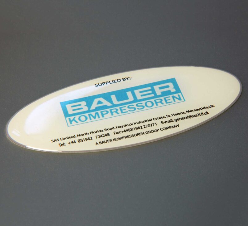 60mm x 30mm Oval Resin Domed Labels