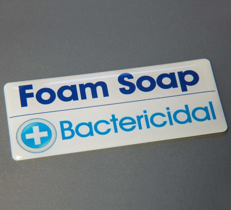 60mm x 30mm Rectangle Resin Domed Labels